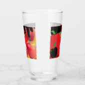Mikitiez roter Schädel giftiger Apfel veganer Somm Glas (Rechts)