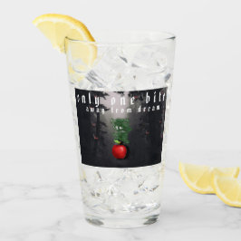 Mikitiez roter Schädel giftiger Apfel veganer Somm Glas