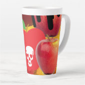 Mikitiez roter Schädel giftiger Apfel veganer Somm Milchtasse (Rechte Ecke)
