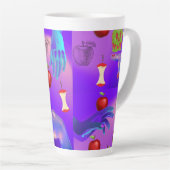 Mikitiez roter Schädel giftiger Apfel veganer Somm Milchtasse (Rechte Ecke)