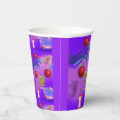 Mikitiez roter Schädel giftiger Apfel veganer Somm Pappbecher (Rechts)