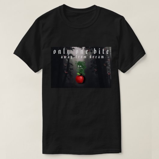 Mikitiez roter Schädel giftiger Apfel veganer Somm T-Shirt (Design vorne)