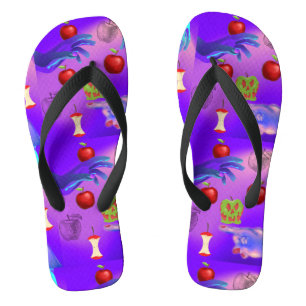 Mikitiez roter Totenkopf giftiger Apfel veganer So Badesandalen