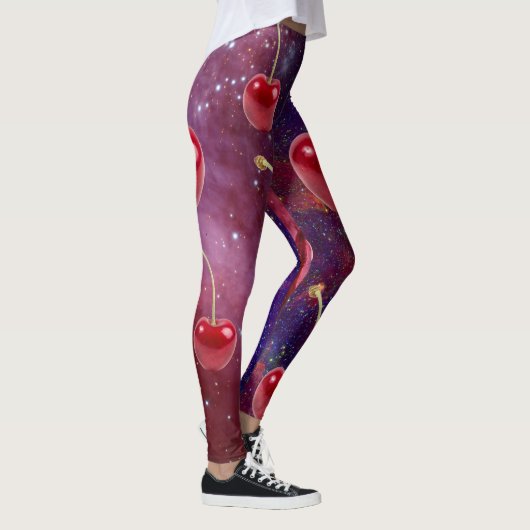 Mikitiez Rotfeuergalaxie vegan Leggings (Rechts)