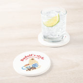 Mikitiez rudolf rotnose raindeAll-over Print Schür Getränkeuntersetzer (Seite)