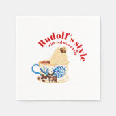 Mikitiez rudolf rotnose raindeAll-over Print Schür Serviette (Vorderseite)