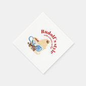 Mikitiez rudolf rotnose raindeAll-over Print Schür Serviette (Ecke)