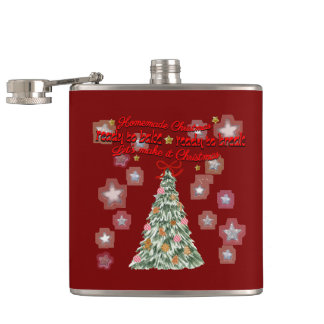 Mikitiez rustikales Weihnachten vintage gemütlich Flachmann
