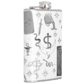 Mikitiez Schlange Snaker Zauberer Hexenmagie Flachmann (Rechts)