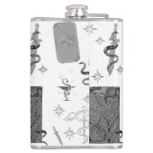 Mikitiez Schlange Snaker Zauberer Hexenmagie Flachmann (Rückseite)