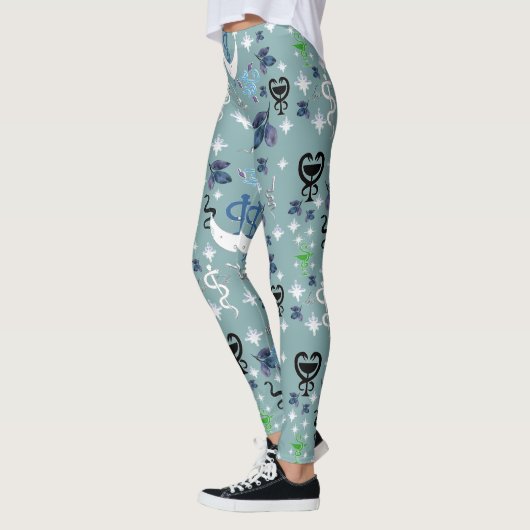 Mikitiez Schlange Snaker Zauberer Hexenmagie Leggings (Links)