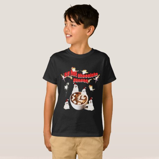 Mikitiez Schwarzfriday Snowman Hotchokoladenrot T-Shirt (Vorne ganz)