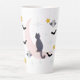 Mikitiez Schwarzkatzenfledermaus halloween winter  Milchtasse