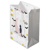 Mikitiez Schwarzkatzenfledermaus halloween winter  Mittlere Geschenktüte (Vorderseite Schrägansicht)