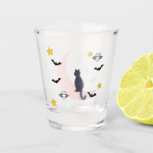 Mikitiez Schwarzkatzenfledermaus halloween winter Schnapsglas