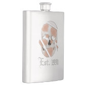 Mikitiez Skull rosa Graffiti Stolz Flachmann (Rechts)