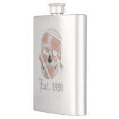 Mikitiez Skull rosa Graffiti Stolz Flachmann (Links)
