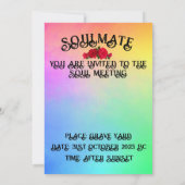 Mikitiez Skull Rose baroqueart Regenbogen Einladung (Rückseite)