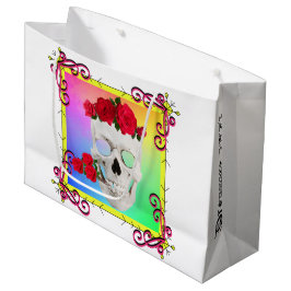 Mikitiez Skull Rose baroqueart Regenbogen Große Geschenktüte