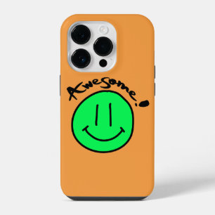 Mikitiez Smiley-Gesicht Schule Sommer Frühling grü iPhone 14 Pro Hülle