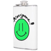 Mikitiez Smiley School Sommerfrühlinggrün Flachmann (Links)
