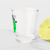 Mikitiez Smiley School Sommerfrühlinggrün Schnapsglas (Rechts)