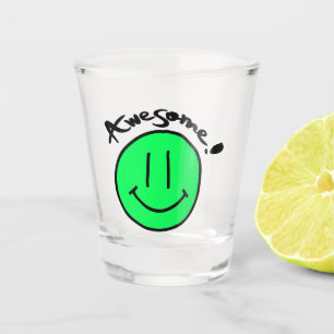 Mikitiez Smiley School Sommerfrühlinggrün Schnapsglas