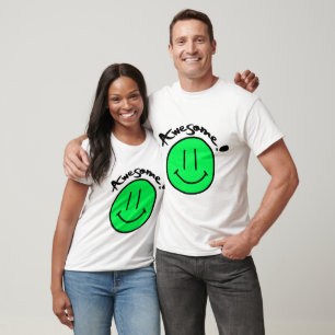 Mikitiez Smiley School Sommerfrühlinggrün T-Shirt