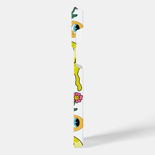 Mikitiez Smileyface Gelbgarten iPhone Hülle (Linke Seite)