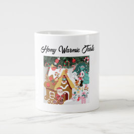 Mikitiez Snowman Vintage weißen Weihnachtself Jumbo-Tasse