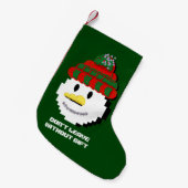 Mikitiez snowman winterwonderland pixleart kleiner weihnachtsstrumpf (Vorderansicht (hängend))