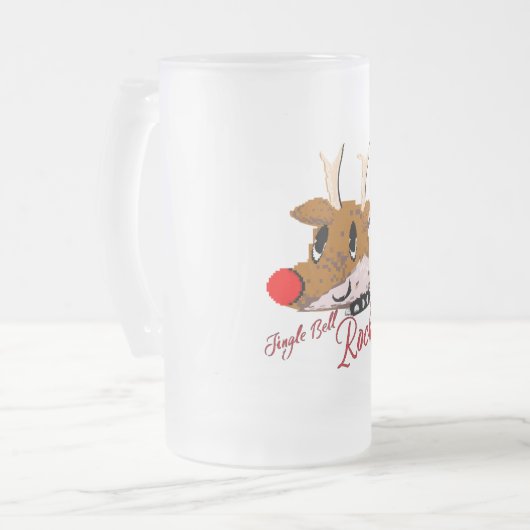 Mikitiez snowman winterwonderland pixleart mattglas bierglas (Vorderseite Links)