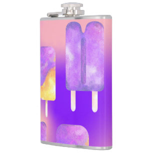Mikitiez Sommerregenbogen lila Goldpopsilie Flachmann