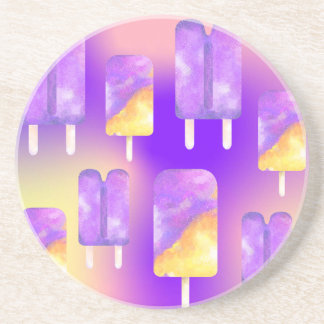 Mikitiez Sommerregenbogen lila Goldpopsilie Getränkeuntersetzer