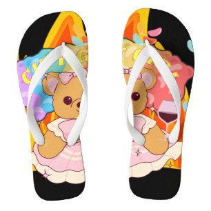 Mikitiez Sommerteddy Bären Gelee Rotwein Feuer Badesandalen