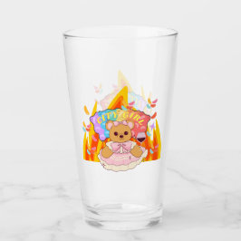 Mikitiez Sommerteddy Bären Gelee Rotwein Feuer Glas