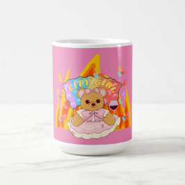Mikitiez Sommerteddy Bären Gelee Rotwein Feuer Kaffeetasse