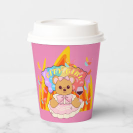 Mikitiez Sommerteddy Bären Gelee Rotwein Feuer Pappbecher