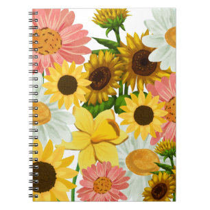 Mikitiez Sommerurlaub Blume Notizblock
