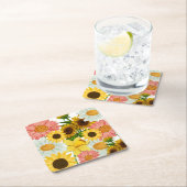 Mikitiez Sommerurlaub Blume Rechteckiger Pappuntersetzer (Vor Ort)