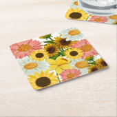 Mikitiez Sommerurlaub Blume Rechteckiger Pappuntersetzer (angewinkelt)
