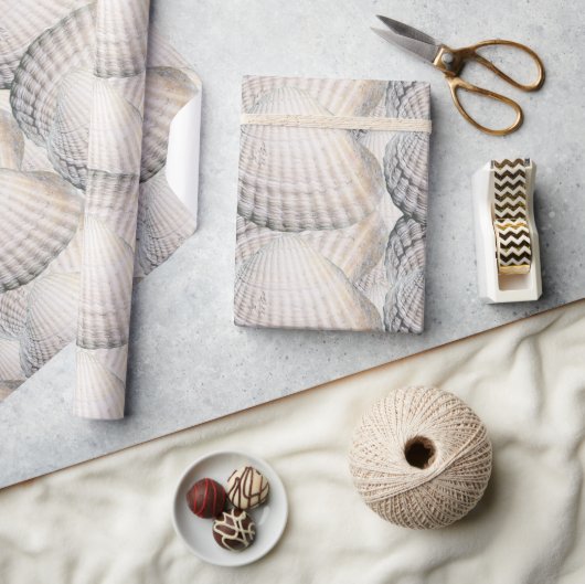 Mikitiez Sommervenus Muschel Strand Geschenkpapier (Kunsthandwerk)