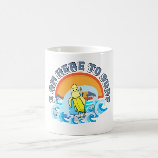 Mikitiez Sommerwindsurf Bananasplit Eisschrei Kaffeetasse (Mittel)