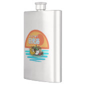 Mikitiez Sonnenbad Braun Sommerwindsurf Flachmann (Links)