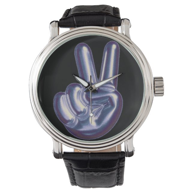 Mikitiez stolz Monat Sieg / Silber Armbanduhr (Vorderseite)