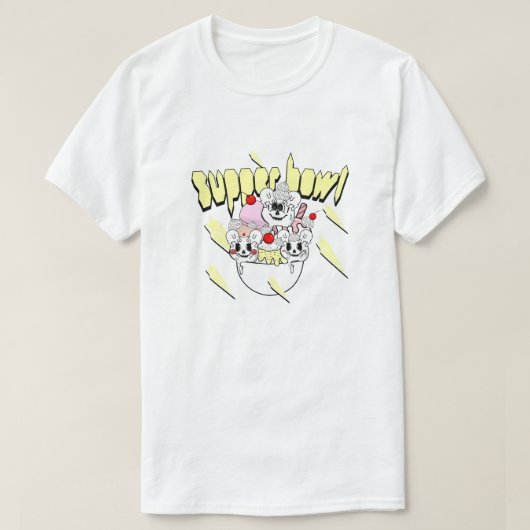 Mikitiez supper super icecream sundae bowl lava T-Shirt (Design vorne)