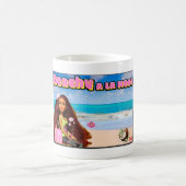 Mikitiez Thailand Kokosstrand Lotus pink weiß Kaffeetasse (Mittel)