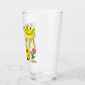 Mikitiez Throw Pillow Smileyface gelber Garten Glas (Links)