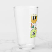 Mikitiez Throw Pillow Smileyface gelber Garten Glas (Rechts)