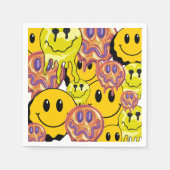 Mikitiez Throw Pillow Smileyface gelber Garten Serviette (Vorderseite)